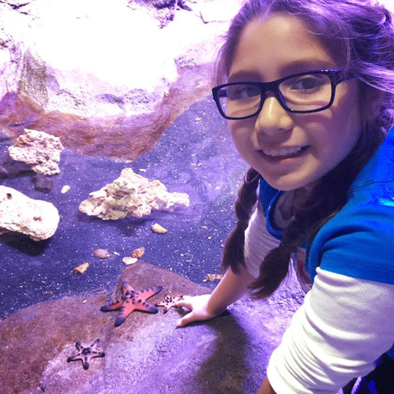 Guest exploring marine life